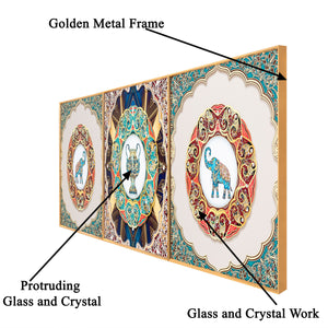 Elephantine Pigments Crystal Glass Painting - Set of 3