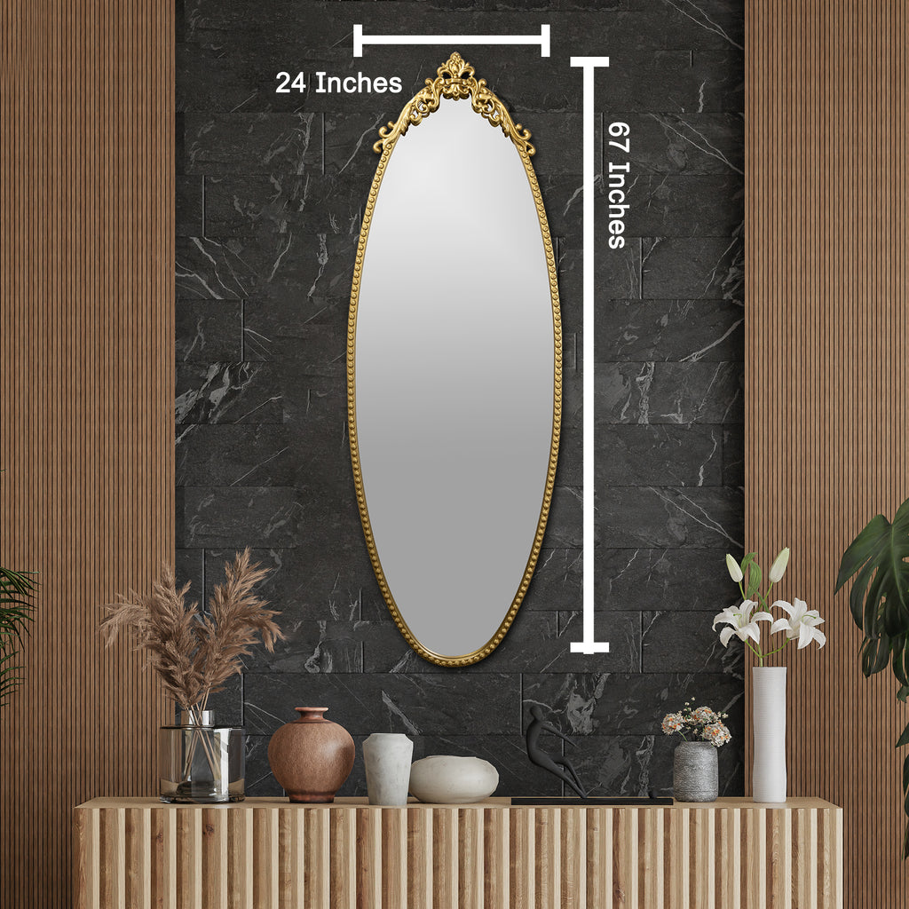 Elara Grand Arch Decorative Wall Mirror For Home