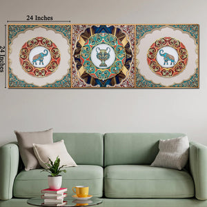 Elephantine Pigments Crystal Glass Painting - Set of 3