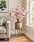Cherry Blossom Bonsai Artificial Indoor Plant For Home ( Natural feel )  ( 2.1 Feet )
