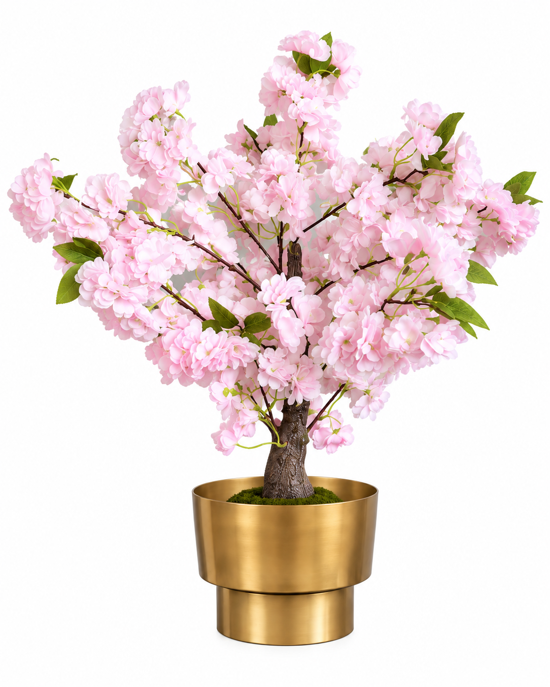 Cherry Blossom Bonsai Artificial Indoor Plant For Home ( Natural feel )  ( 2.1 Feet )