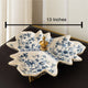 Elaria Breeze Decorative Serving Tray for Home - Blue