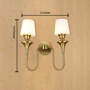Elysian Curve Wall Light for Living Room - Double Sconce