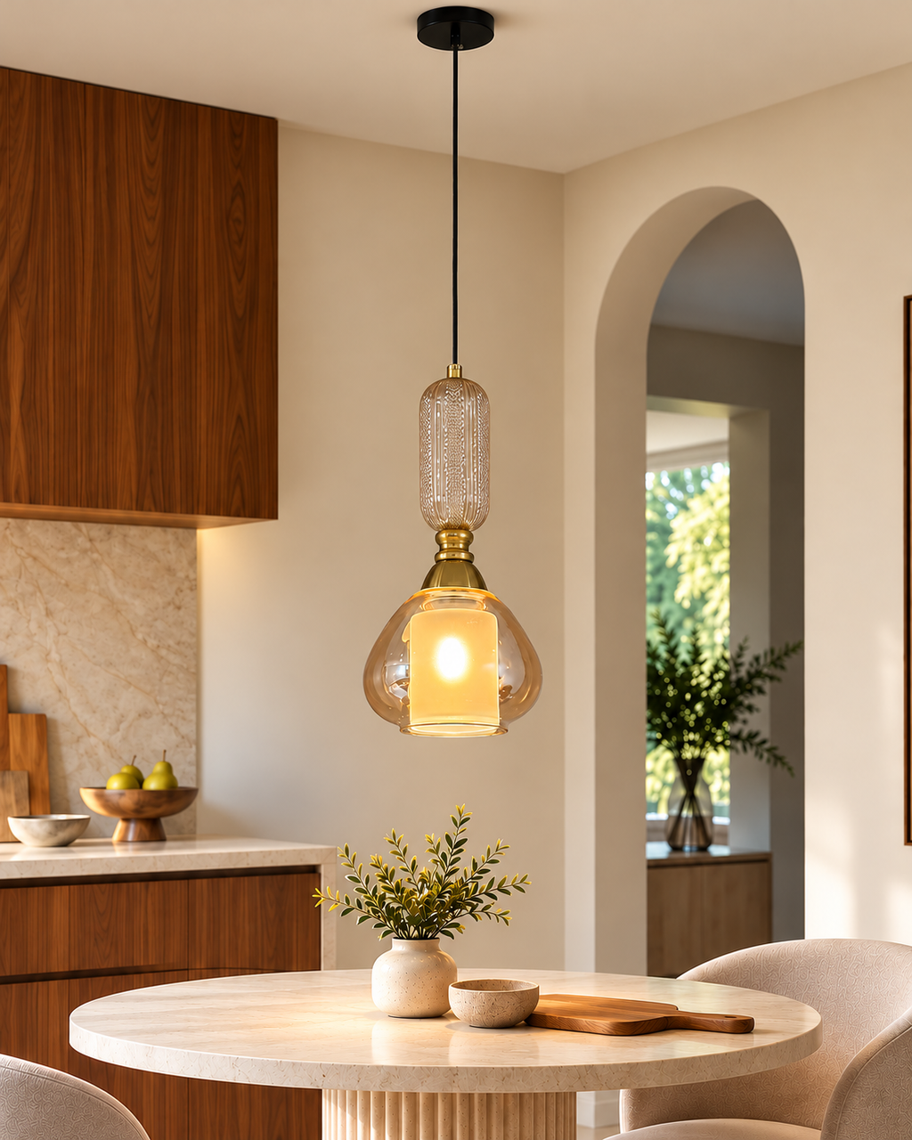Evoria Luxe Pendant Light For Living Room & Item for Home Decoration - Single pendant