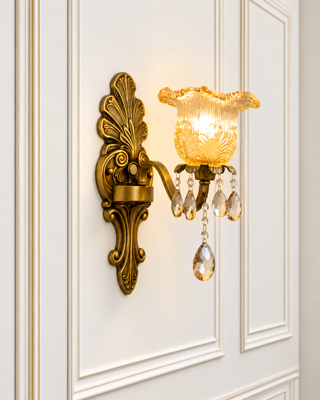 Sovereign Elegance Wall Light for Home & item for Home Decoration - Single Sconce