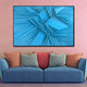 The Unseen Symphony Modern Wall Art - Blue ( 32 x 47 Inches )