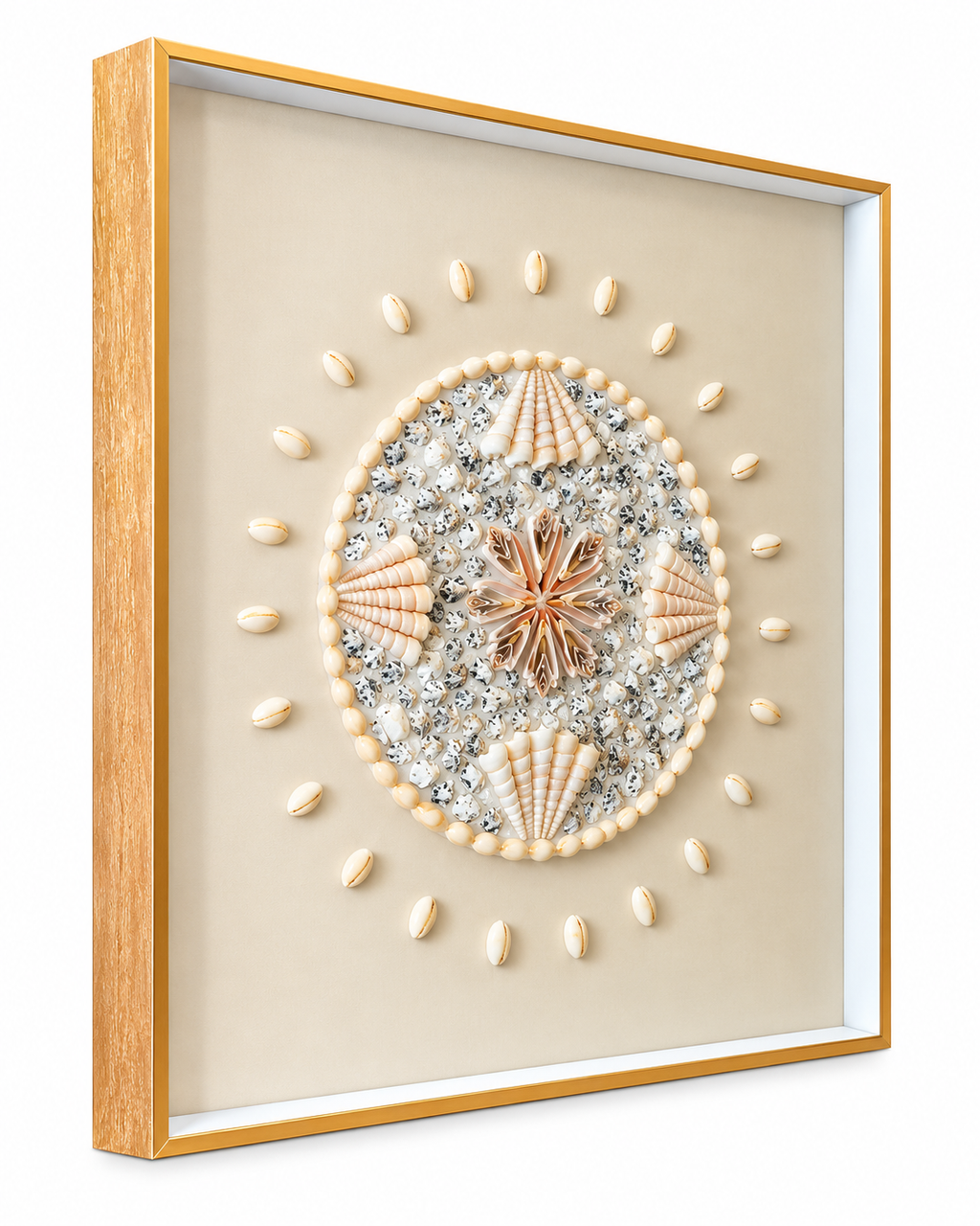 Marine Mosaic Shadow Box Wall Decoration Item