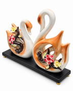 Floral Grace Home Decoration Showpiece - Brown