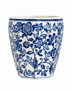 Fleur Elegance Decorative Wall Vase For Home & Item for Home Decoration (Blue Pottery