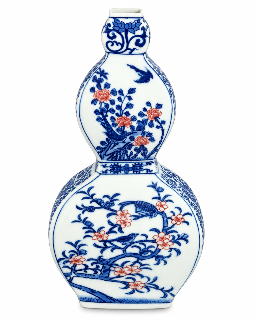 Garden Melody Decorative Vase & Showpiece for Home & Item for Home Decoration (Blue Pottery)