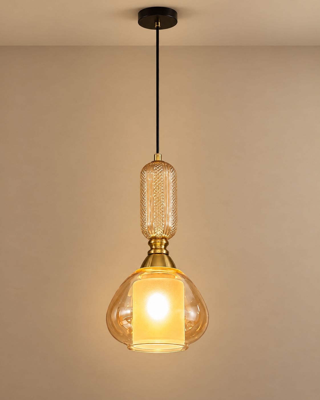 Evoria Luxe Pendant Light For Living Room & Item for Home Decoration - Single pendant