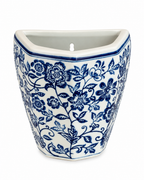 Fleur Elegance Decorative Wall Vase For Home & Item for Home Decoration (Blue Pottery