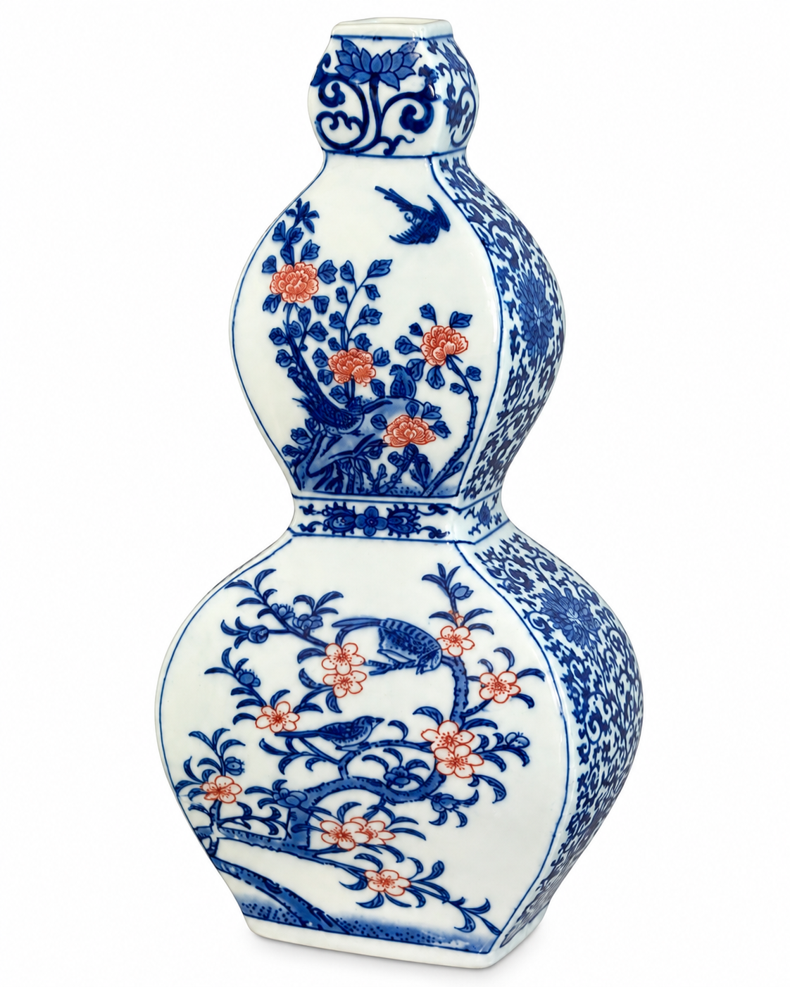 Garden Melody Decorative Vase & Showpiece for Home & Item for Home Decoration (Blue Pottery)
