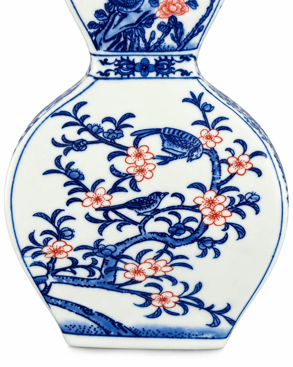 Garden Melody Decorative Vase & Showpiece for Home & Item for Home Decoration (Blue Pottery)