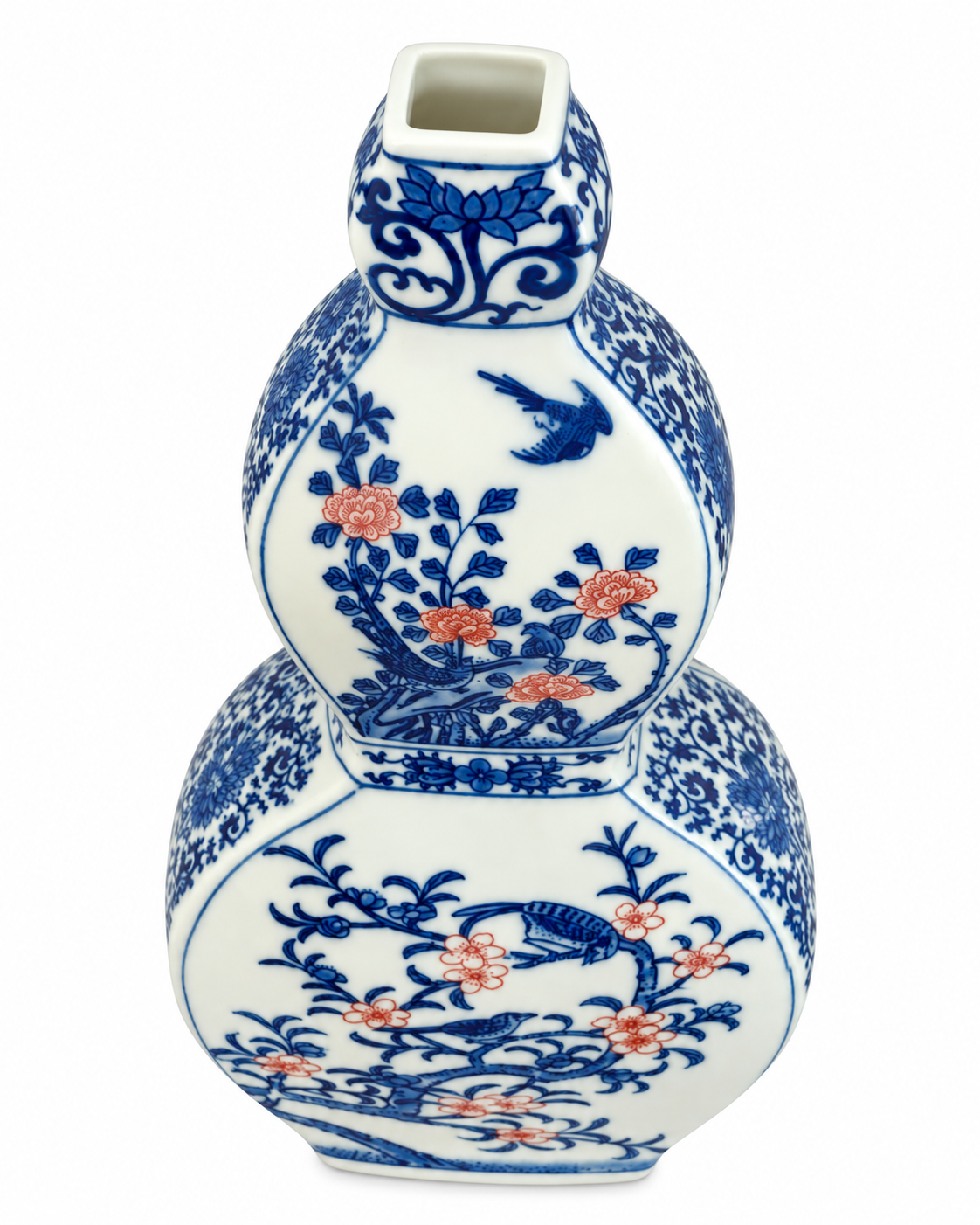 Garden Melody Decorative Vase & Showpiece for Home & Item for Home Decoration (Blue Pottery)