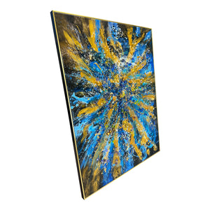 Glimmering Aurora Resin Art Wall Painting
