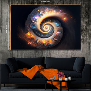 Cosmic Surge Scene Canvas Print