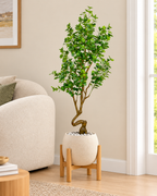 Heartleaf Ficus Artificial Indoor Plant For Home ( 5.6 Feet ) (Natural Feel)