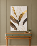 Tropical Rhythm Hand painting for Home & Wall Decoration Item (With Outer Floater Frame) (39.5 x 63 Inches)