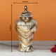Golden Filigree Ceramic Vases & Decorative Showpiece - Big
