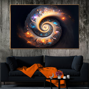 Cosmic Surge Scene Canvas Print