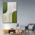 Retro Green Vibes Wall Hand Paintings for Home ( 32 x 47 Inches )