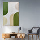 Retro Green Vibes Wall Hand Paintings for Home ( 32 x 47 Inches )