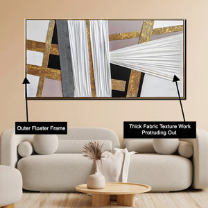 Abstract Opulence Modern Wall Art ( 55 x 28 Inches )