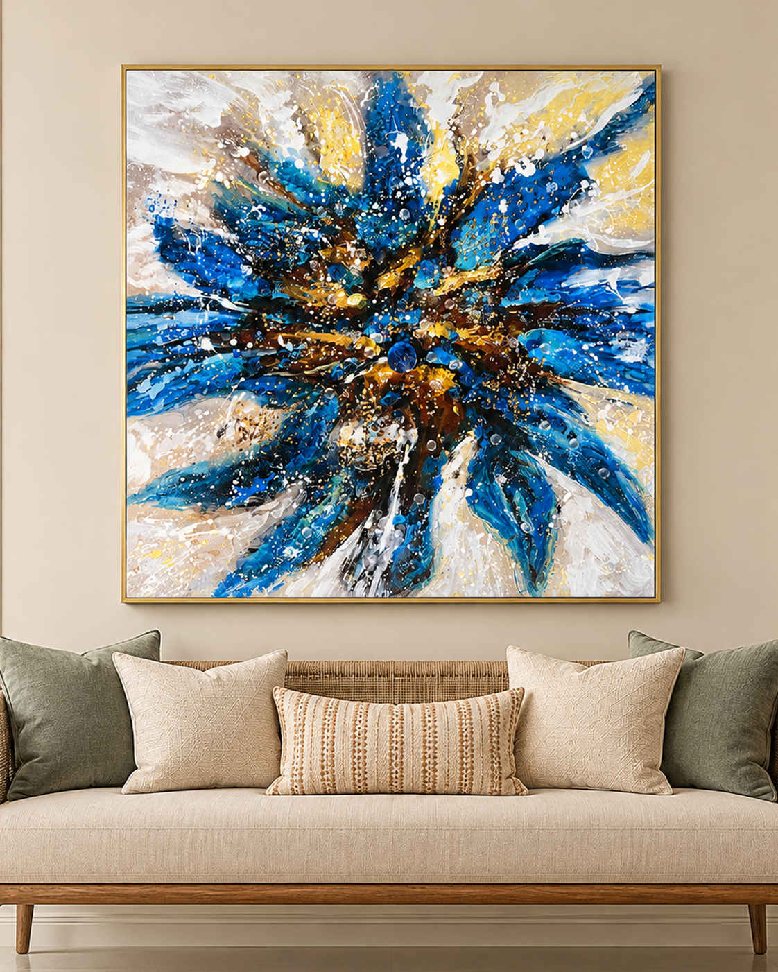Luminous Oasis Resin Art Painting