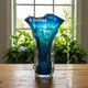 Ocean Flare Handblown Glass Vase & Decorative showpiece