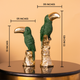 Feathered Grace Home Decoration Showpiece - Set of 2