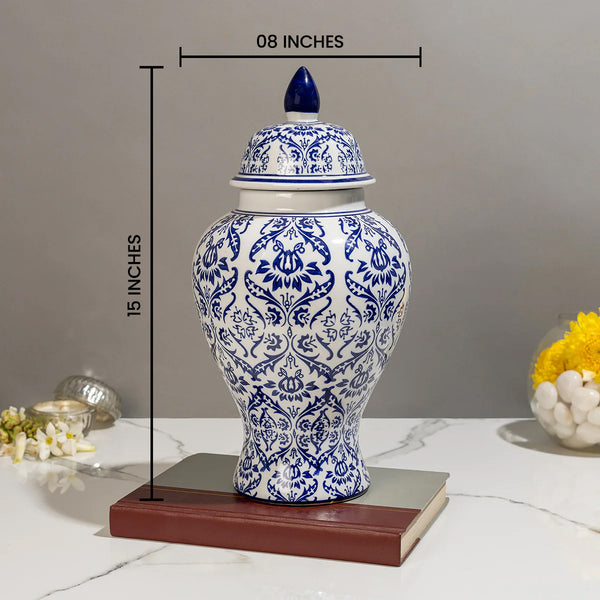 Ming Dynasty Decorative Ceramic Vase And Showpiece Blue - White (Blue Pottery)