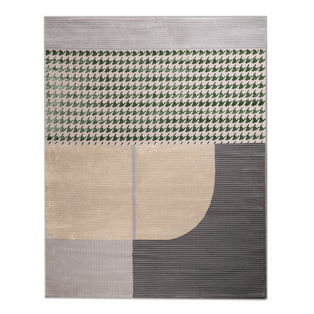 The Green Oriental Floor Rug 6.5 X 9.5 ft