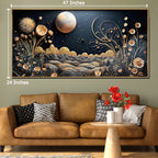 Starry Meadow Glow Crystal Glass Decorative Wall painting Art