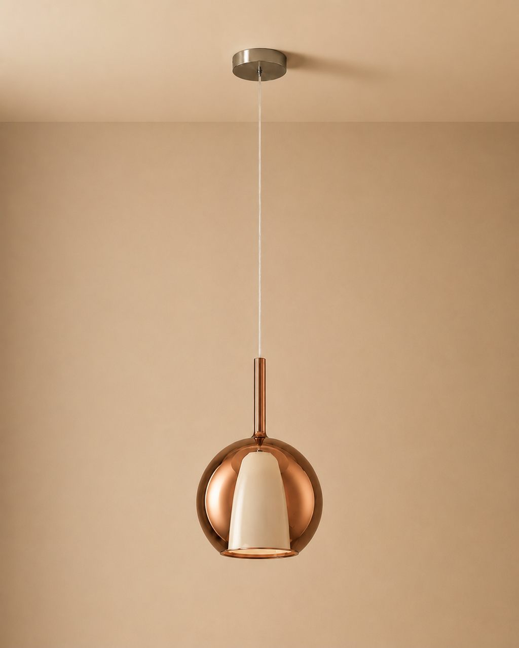 Rose Gold Orb Ceiling Light For Living Room & Home Decoration item