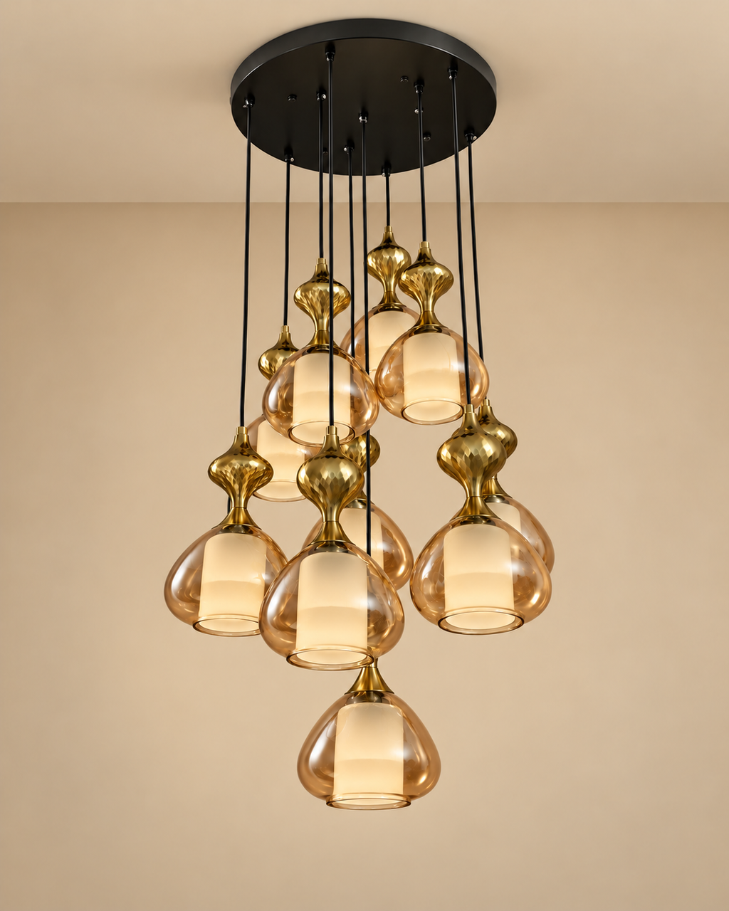 The Seranova Pendent light for Home & Item for Home Decoration ( Amber )