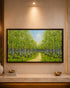 Path Through the Green Woods 100% Hand Painted Wall Art Paintings for Home & Item for Wall Decoration ( 47 x 23.5 Inches )