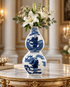 Timeless Tales Decorative Vase & Showpiece for Home & Item for Home Decoration (Blue Pottery)