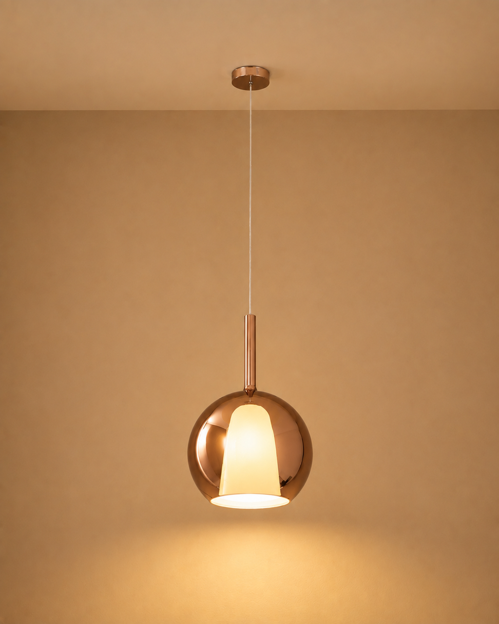 Rose Gold Orb Ceiling Light For Living Room & Home Decoration item