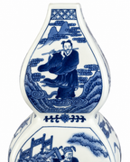 Timeless Tales Decorative Vase & Showpiece for Home & Item for Home Decoration (Blue Pottery)