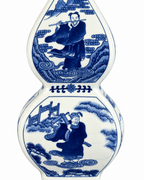 Timeless Tales Decorative Vase & Showpiece for Home & Item for Home Decoration (Blue Pottery)