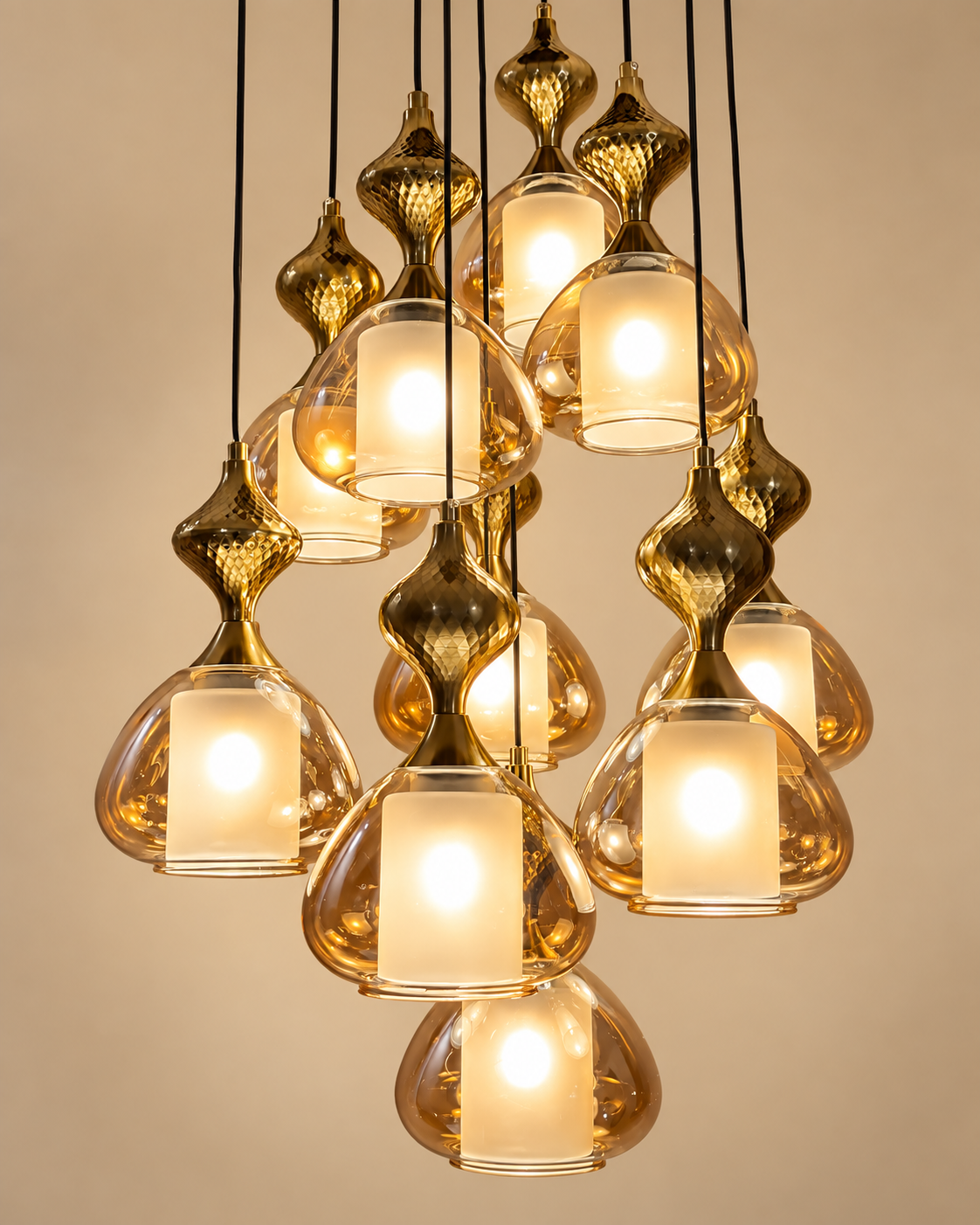 The Seranova Pendent light for Home & Item for Home Decoration ( Amber )