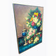 Rose Garden Glow Hand Wall Decor Paintings for Home (With outer Floater Frame) (34x45.5 Inches)