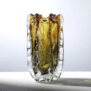Molten Grove Handblown Glass Vase & Decorative showpiece