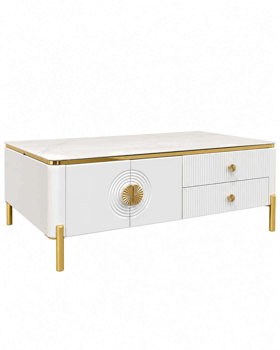 Elite Haven Wooden Coffee Table With Drawers for Home and Item for Home Decoration