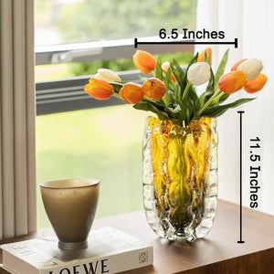 Molten Grove Handblown Glass Vase & Decorative showpiece