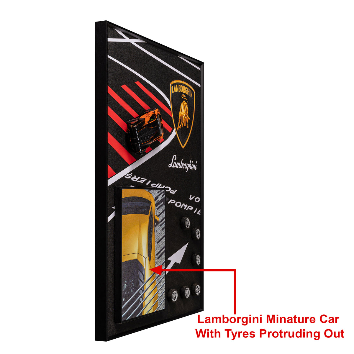 Lamborghini Dreams Pop Art Shadow box