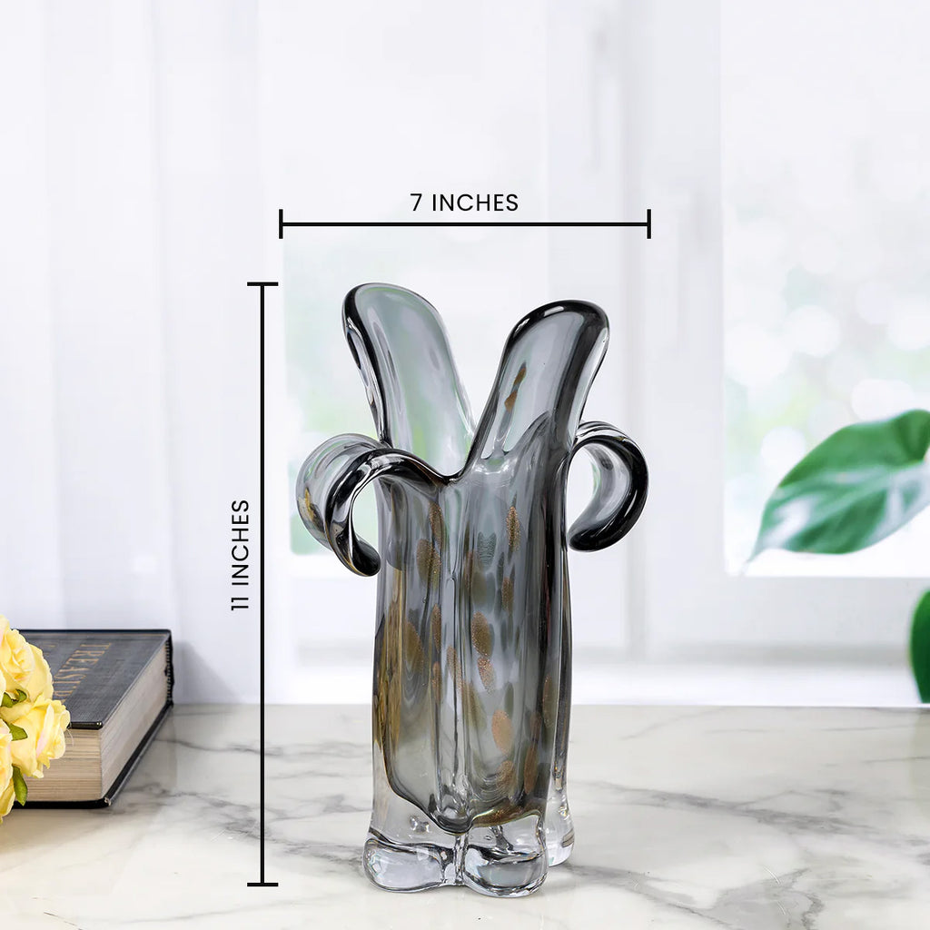 Celestial Serenity Handblown  Glass Vase & Decorative showpiece