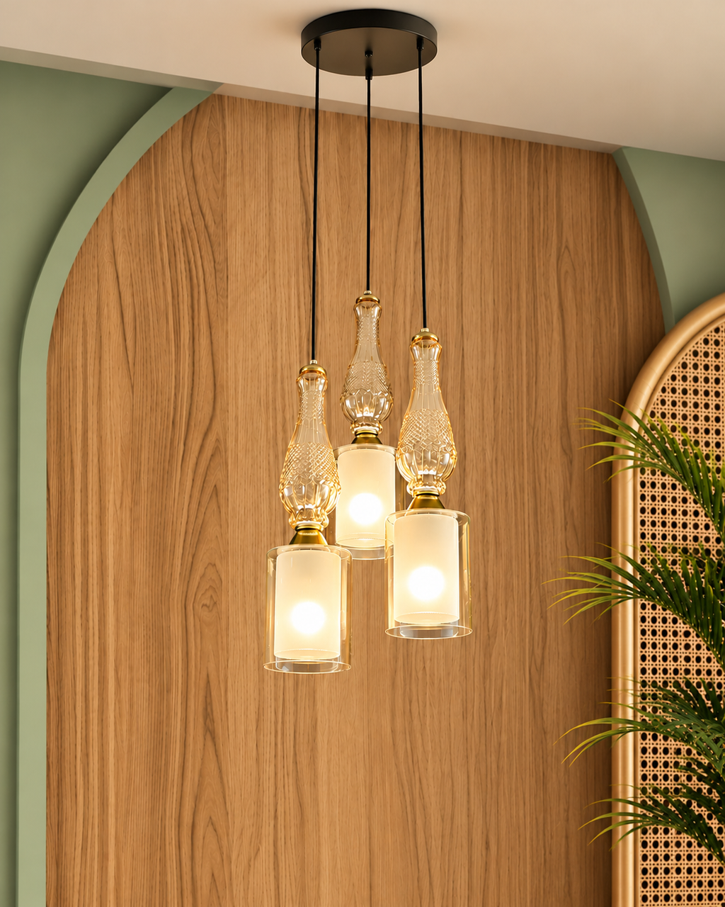 Novira Charm Ceiling Light For Living Room & Item for Home Decoration - Set of 3 Pendant