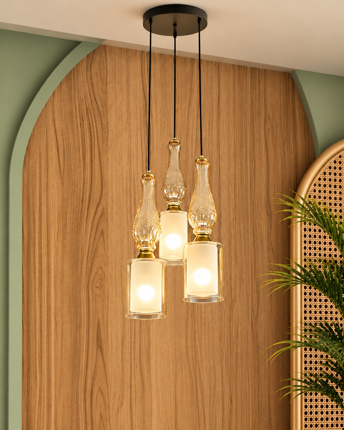 Novira Charm Ceiling Light For Living Room & Item for Home Decoration - Set of 3 Pendant
